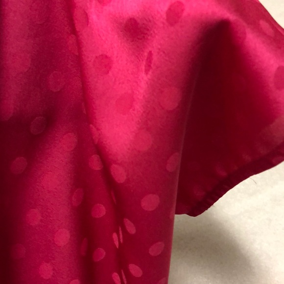 Loft Bright Pink Polka Dot Blouse - Picture 3 of 4